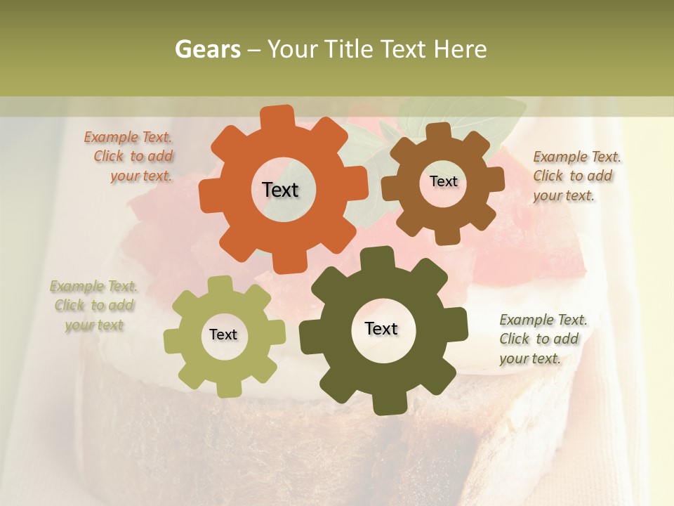 Bruschettas Cuisine Amusebouche PowerPoint Template