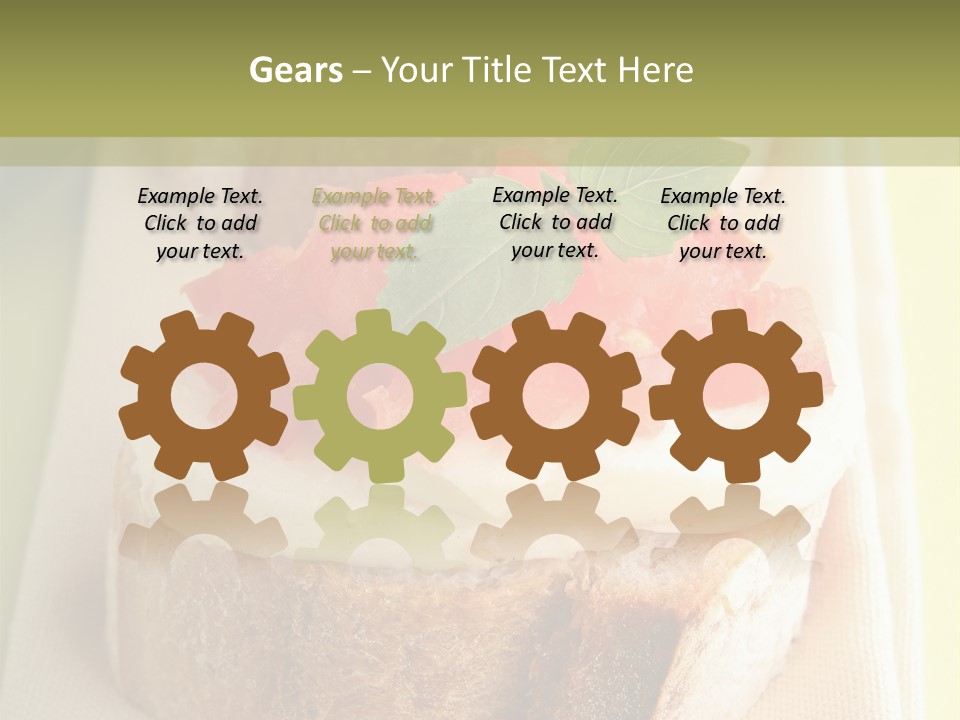 Bruschettas Cuisine Amusebouche PowerPoint Template