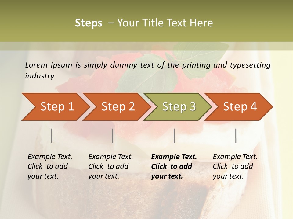 Bruschettas Cuisine Amusebouche PowerPoint Template