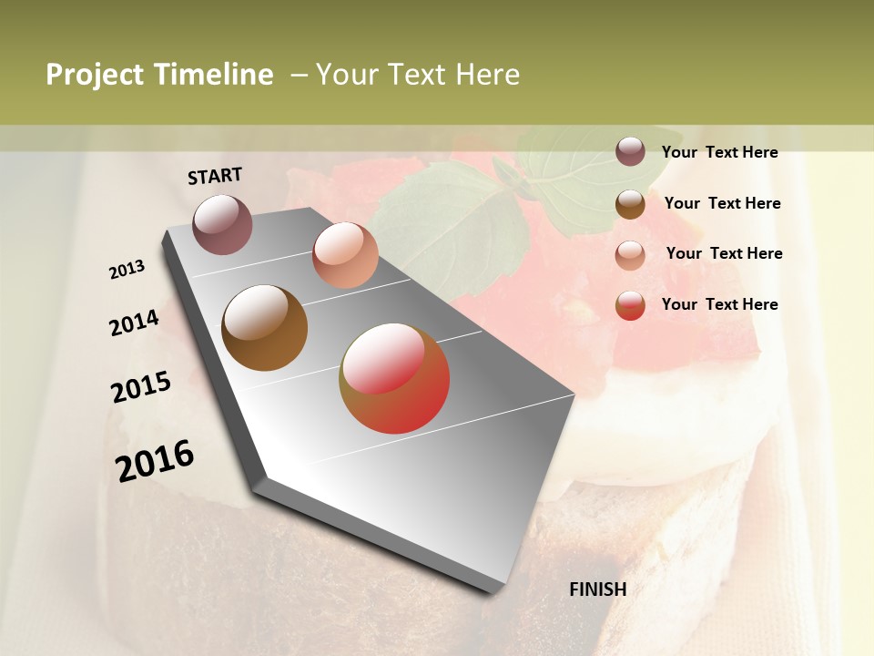 Bruschettas Cuisine Amusebouche PowerPoint Template