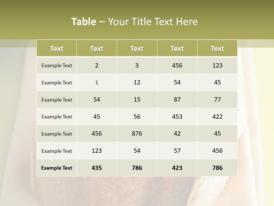 Bruschettas Cuisine Amusebouche PowerPoint Template