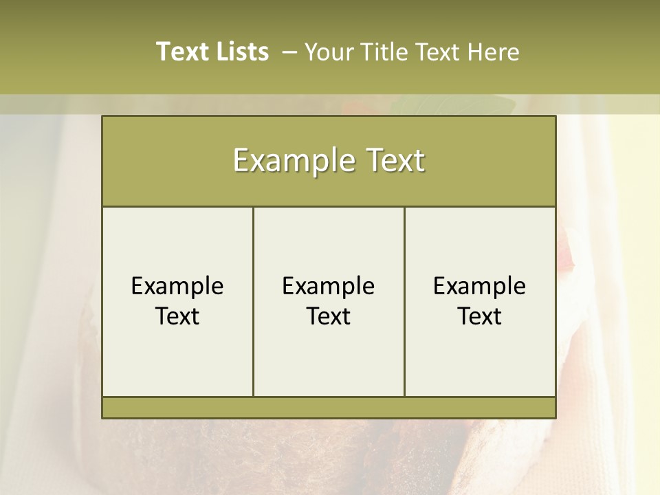 Bruschettas Cuisine Amusebouche PowerPoint Template
