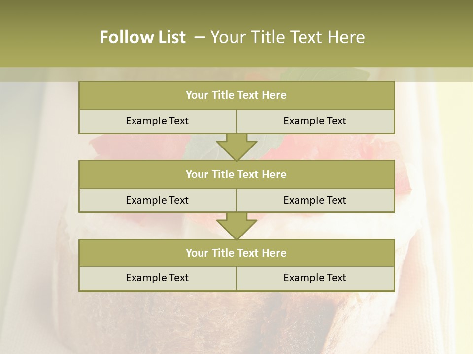 Bruschettas Cuisine Amusebouche PowerPoint Template