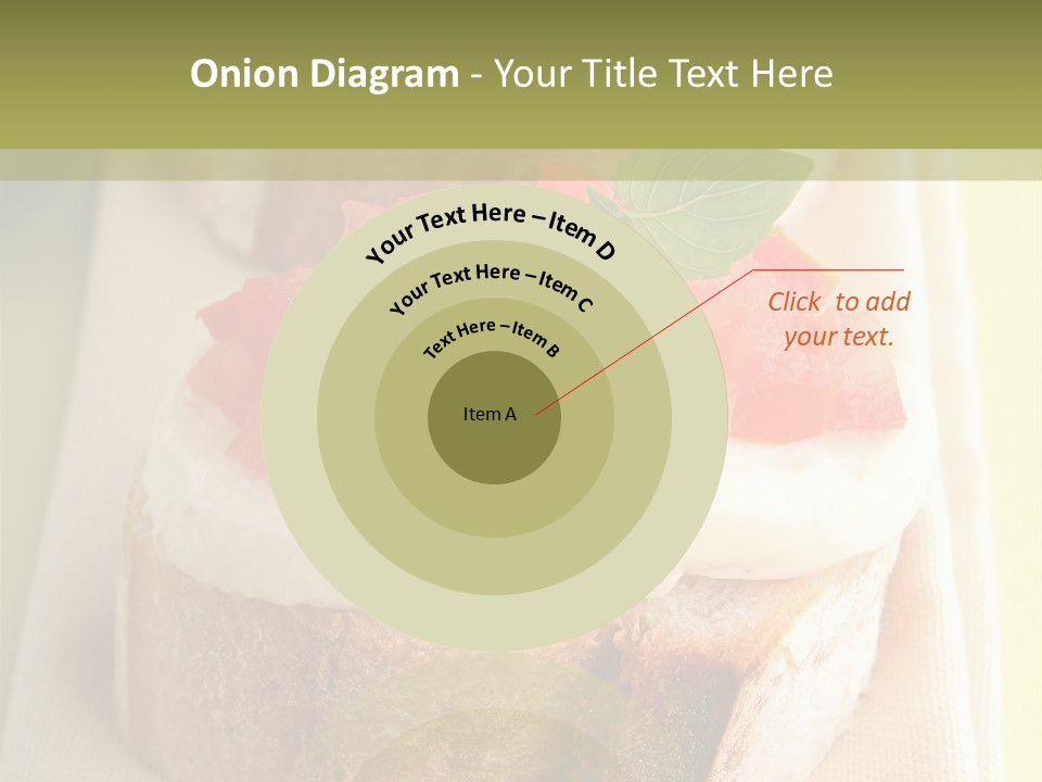 Bruschettas Cuisine Amusebouche PowerPoint Template