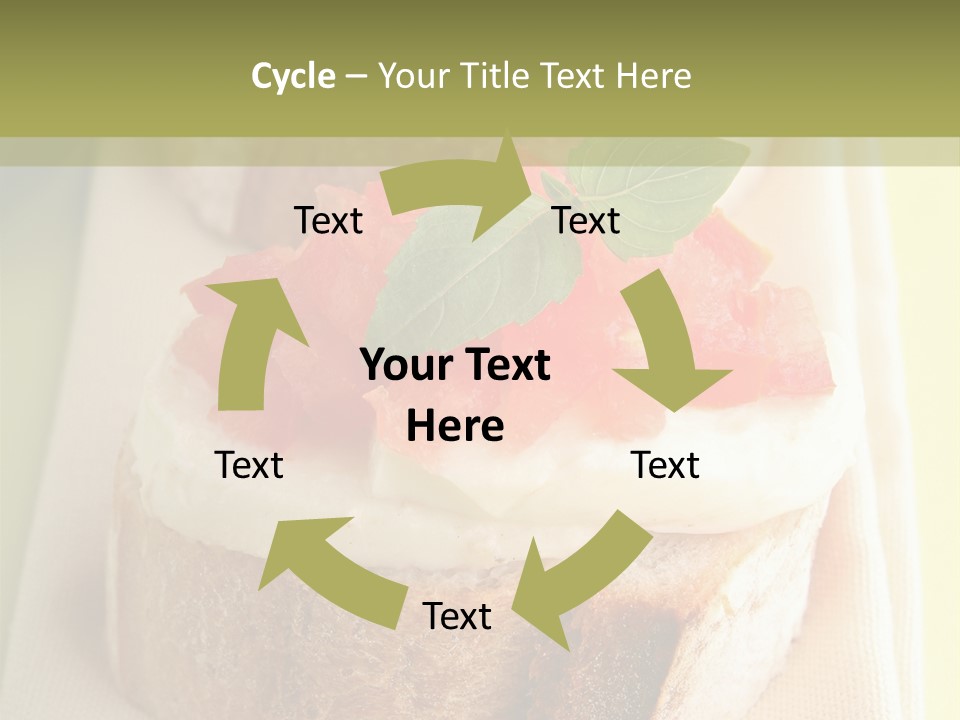 Bruschettas Cuisine Amusebouche PowerPoint Template