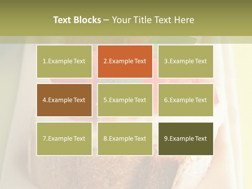 Bruschettas Cuisine Amusebouche PowerPoint Template