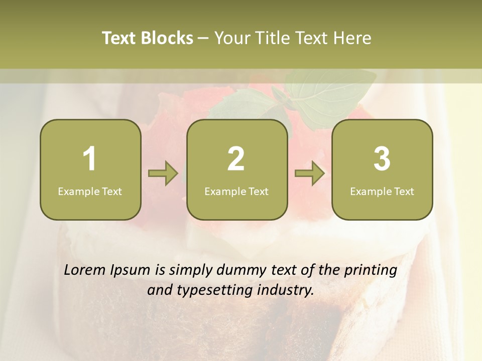 Bruschettas Cuisine Amusebouche PowerPoint Template