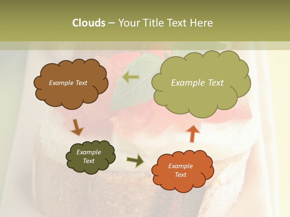 Bruschettas Cuisine Amusebouche PowerPoint Template
