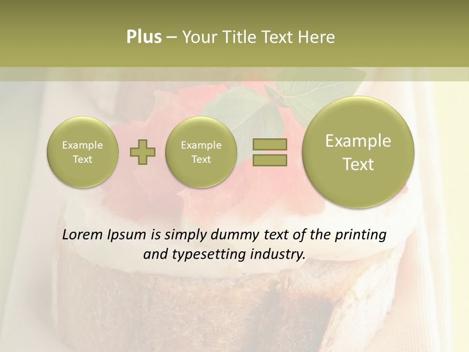 Bruschettas Cuisine Amusebouche PowerPoint Template