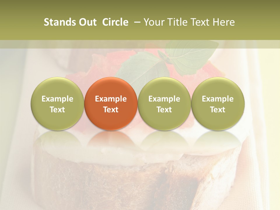 Bruschettas Cuisine Amusebouche PowerPoint Template