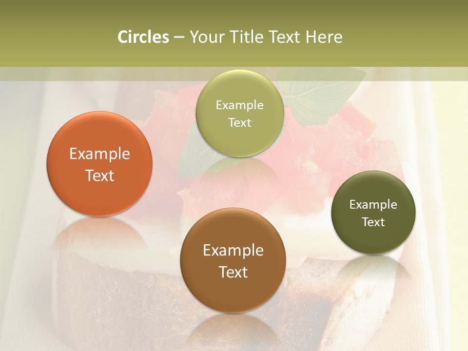 Bruschettas Cuisine Amusebouche PowerPoint Template