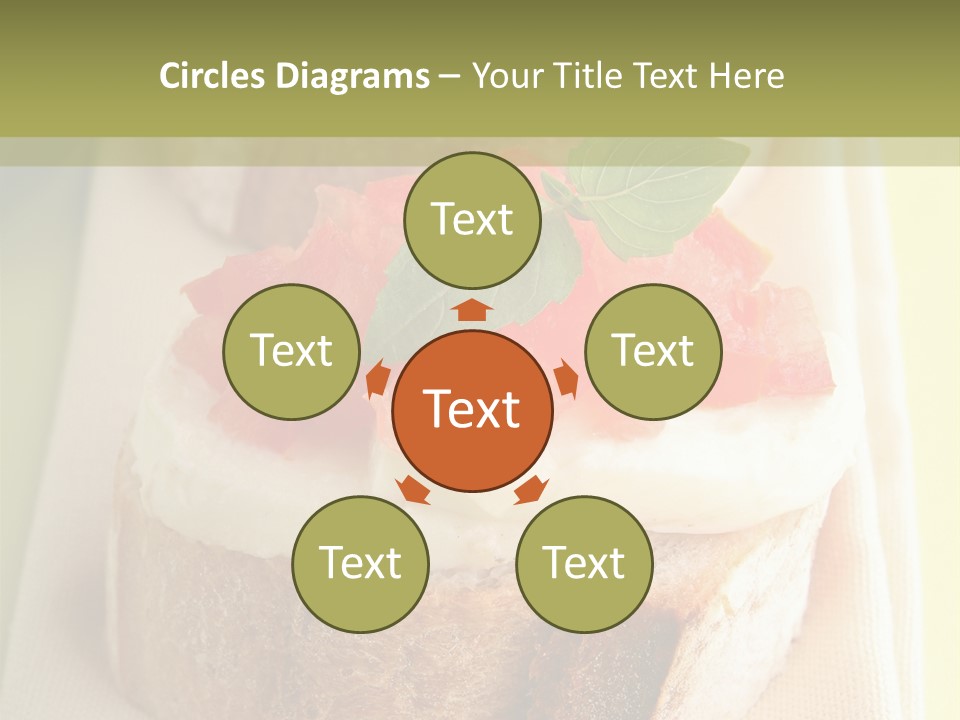 Bruschettas Cuisine Amusebouche PowerPoint Template