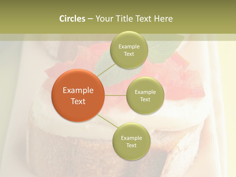 Bruschettas Cuisine Amusebouche PowerPoint Template