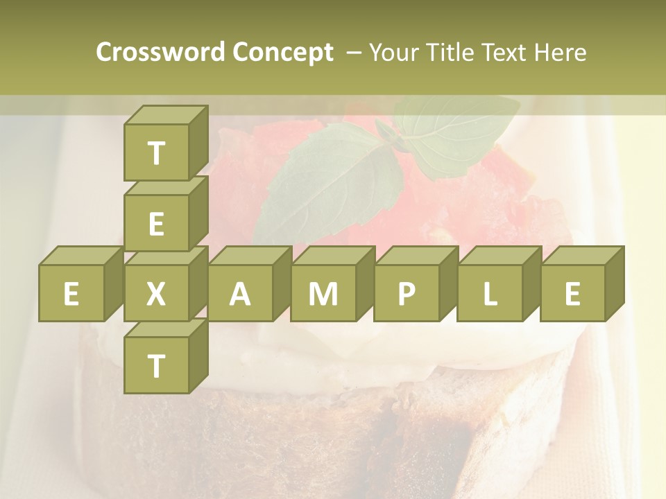 Bruschettas Cuisine Amusebouche PowerPoint Template