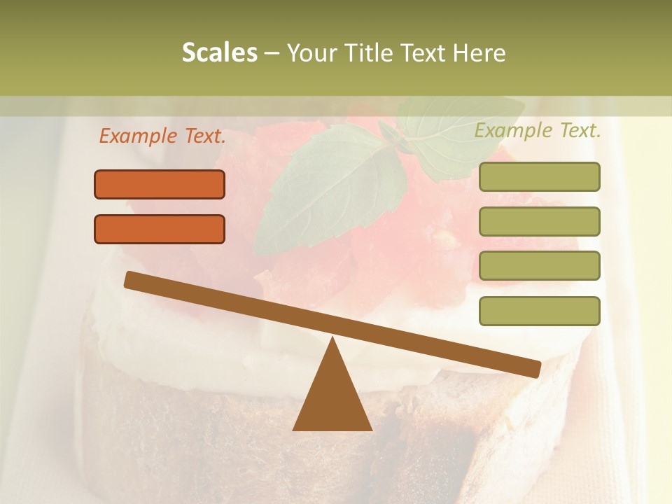 Bruschettas Cuisine Amusebouche PowerPoint Template