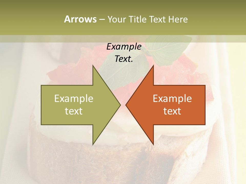 Bruschettas Cuisine Amusebouche PowerPoint Template