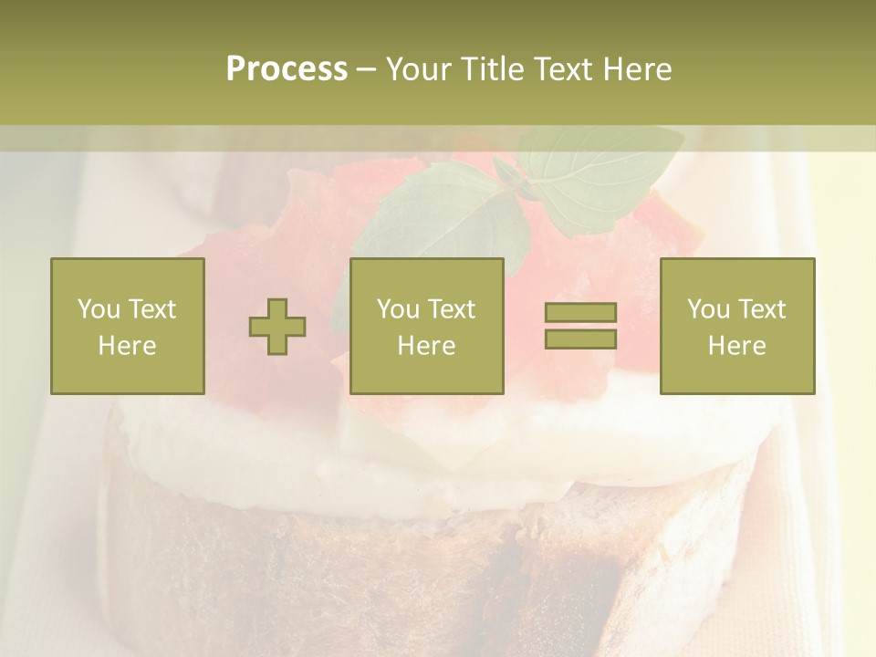 Bruschettas Cuisine Amusebouche PowerPoint Template