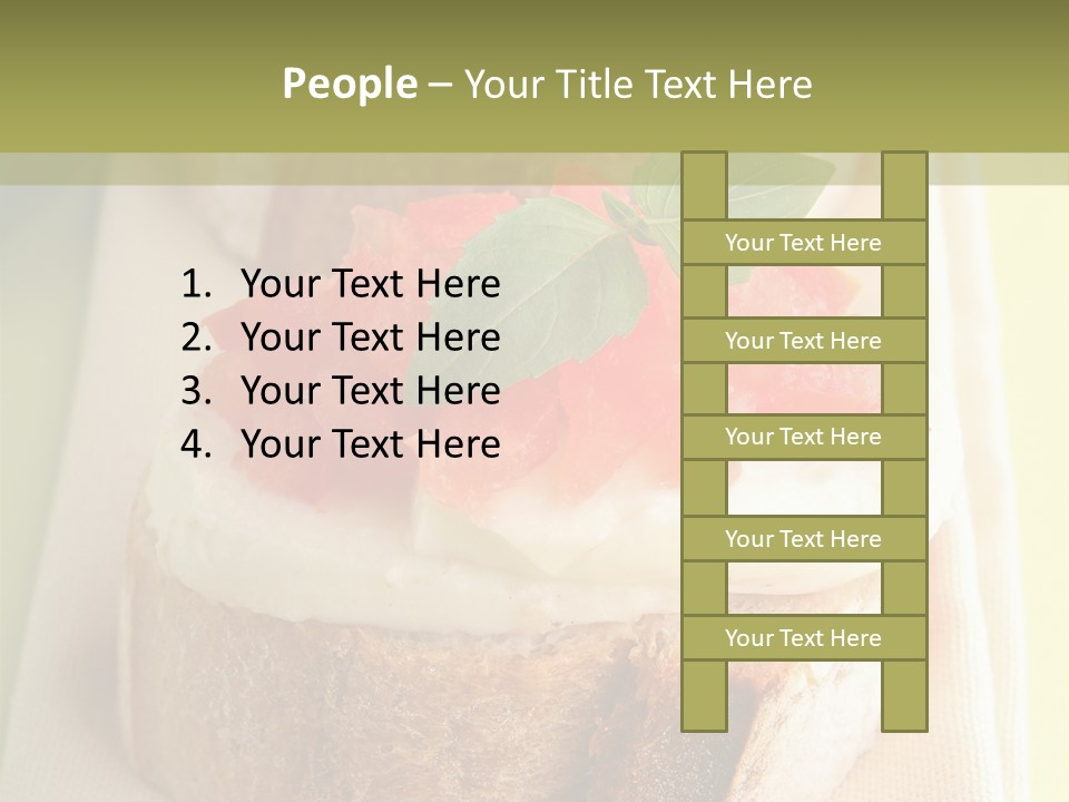 Bruschettas Cuisine Amusebouche PowerPoint Template