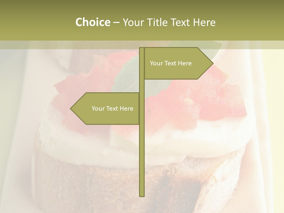 Bruschettas Cuisine Amusebouche PowerPoint Template