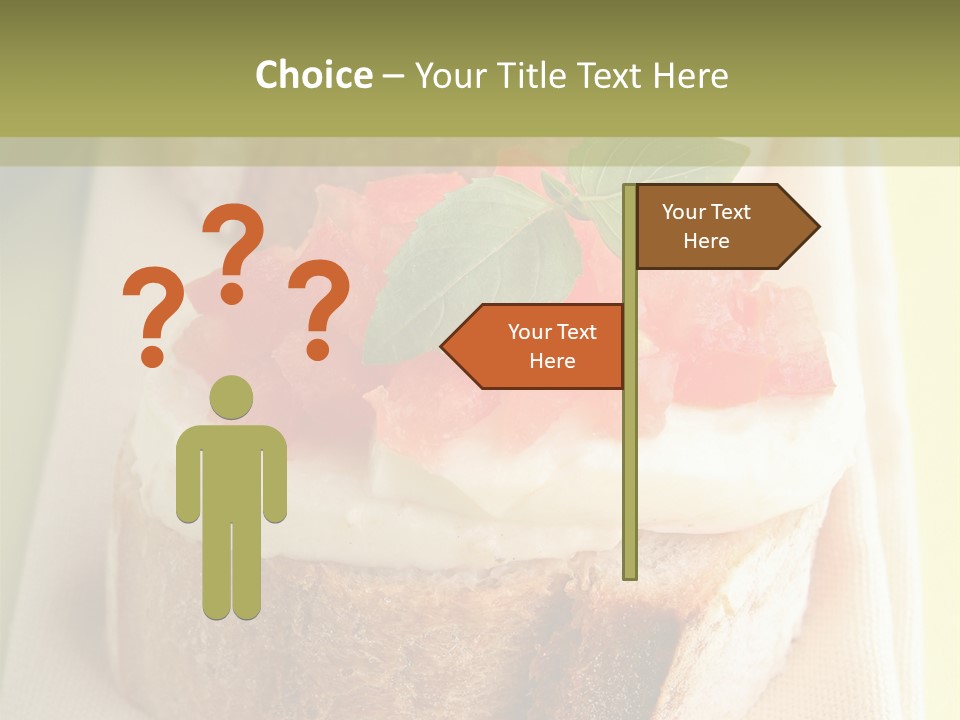 Bruschettas Cuisine Amusebouche PowerPoint Template