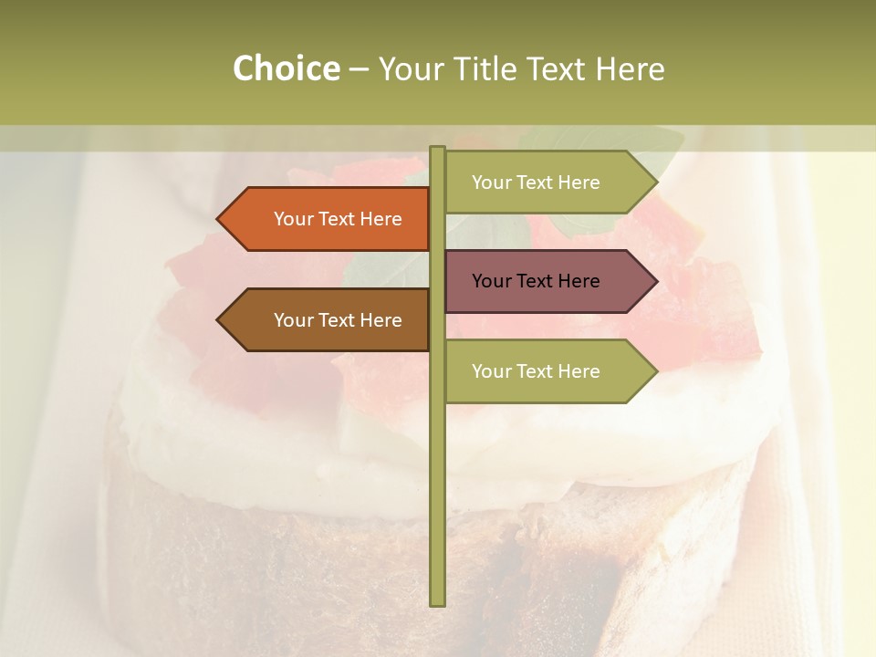 Bruschettas Cuisine Amusebouche PowerPoint Template