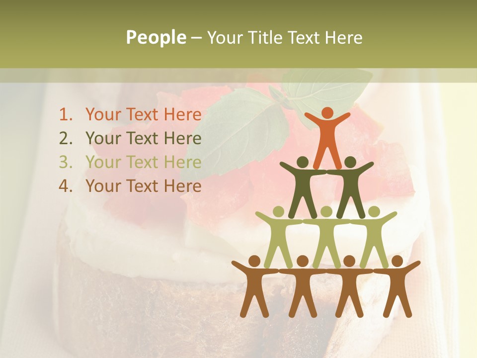 Bruschettas Cuisine Amusebouche PowerPoint Template