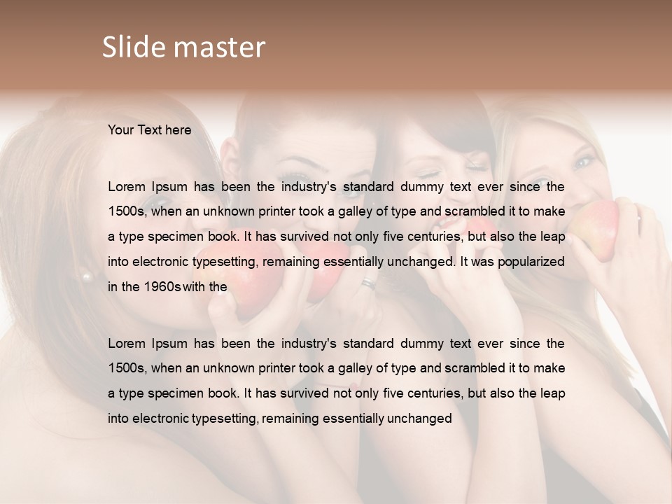 Zusammen Lebensfreude Frisches PowerPoint Template