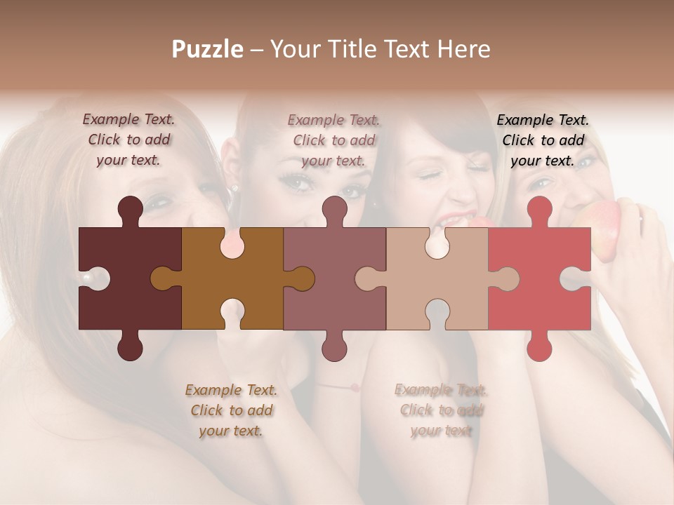 Zusammen Lebensfreude Frisches PowerPoint Template