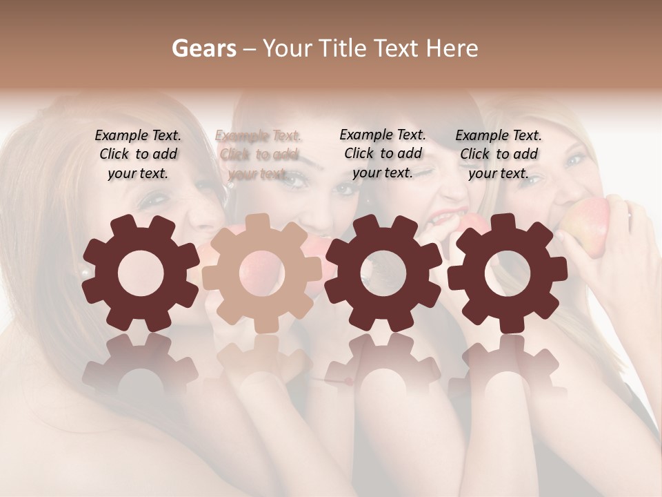 Zusammen Lebensfreude Frisches PowerPoint Template