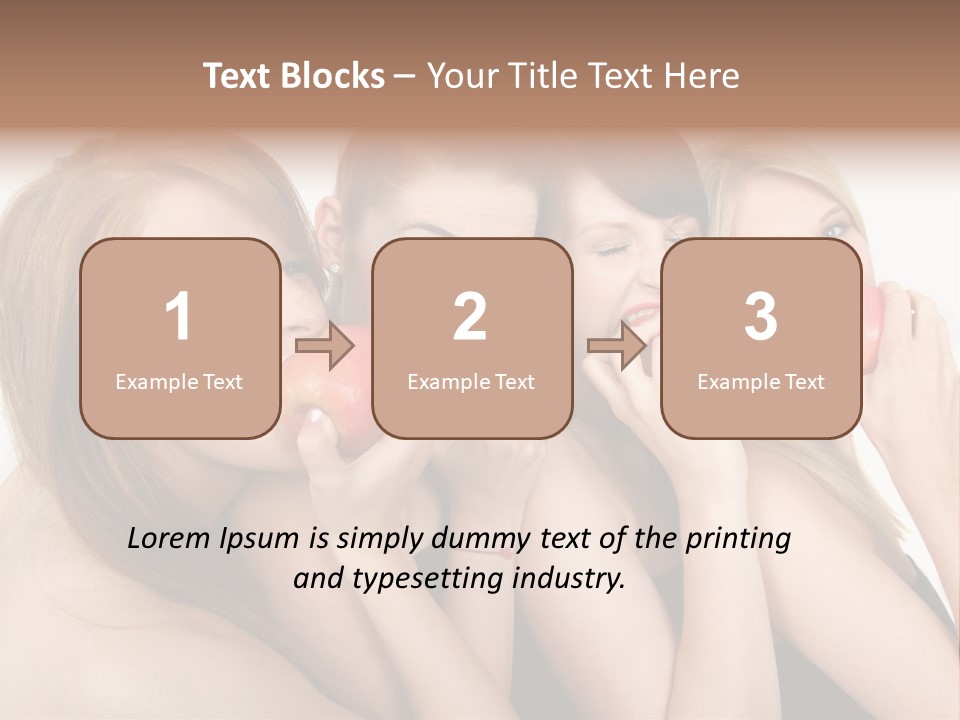 Zusammen Lebensfreude Frisches PowerPoint Template