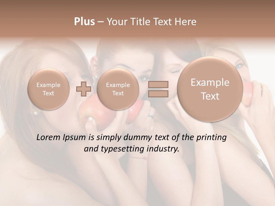 Zusammen Lebensfreude Frisches PowerPoint Template