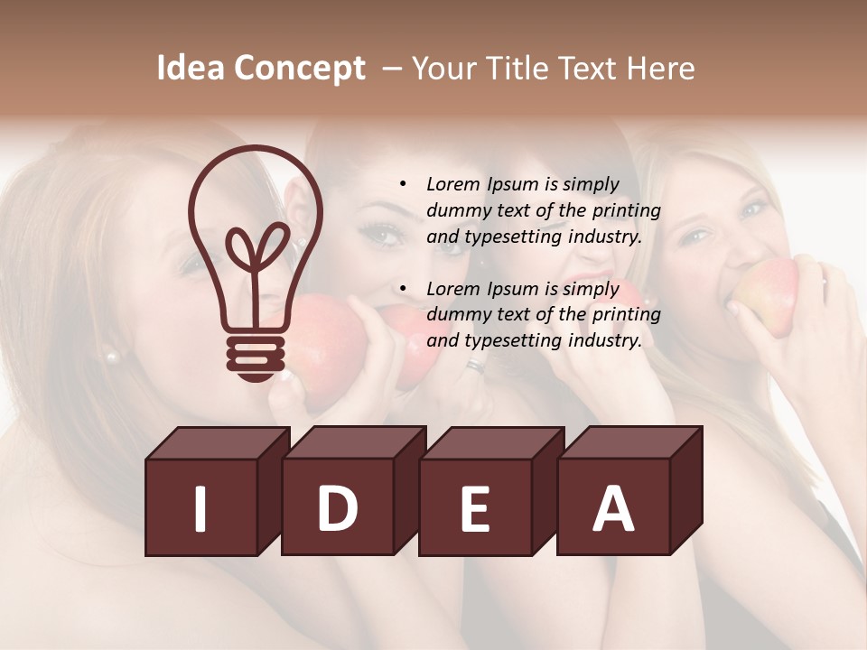 Zusammen Lebensfreude Frisches PowerPoint Template