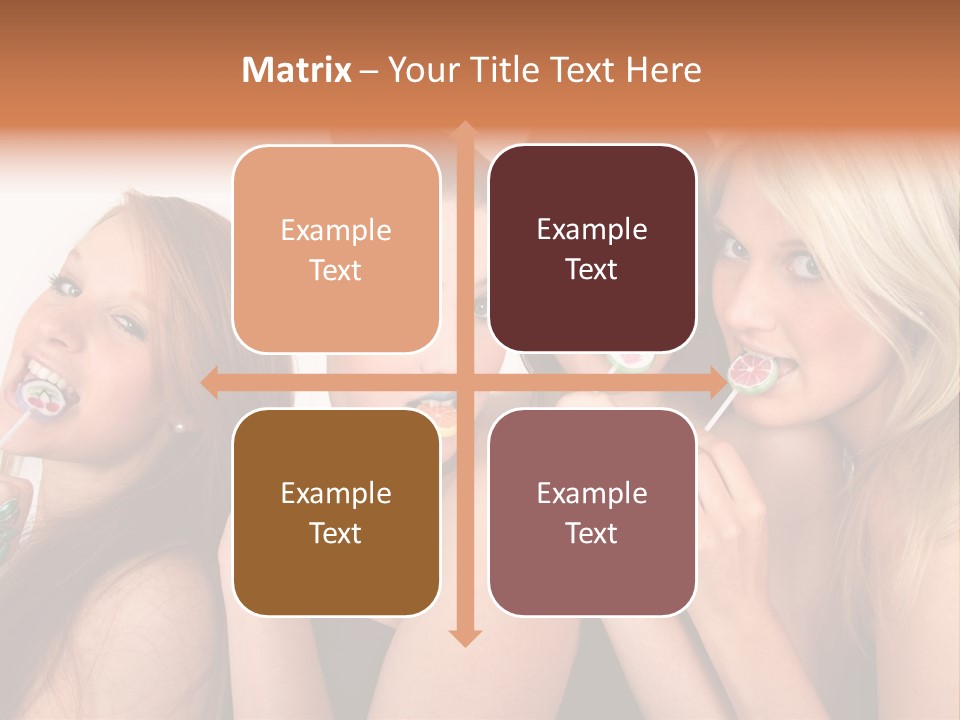 Junge Menschen Gruppe PowerPoint Template