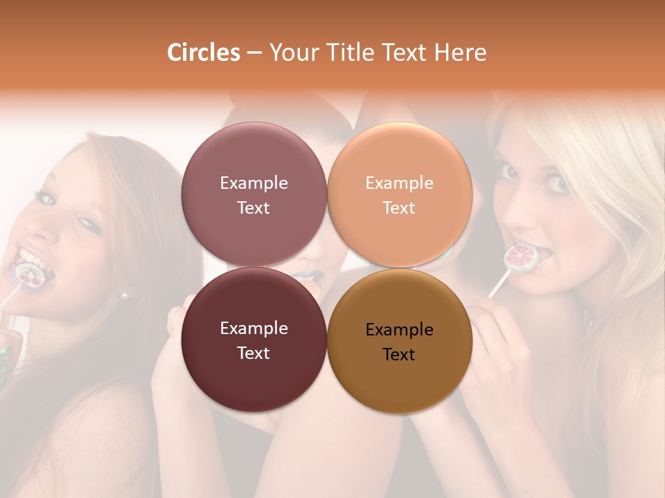 Junge Menschen Gruppe PowerPoint Template