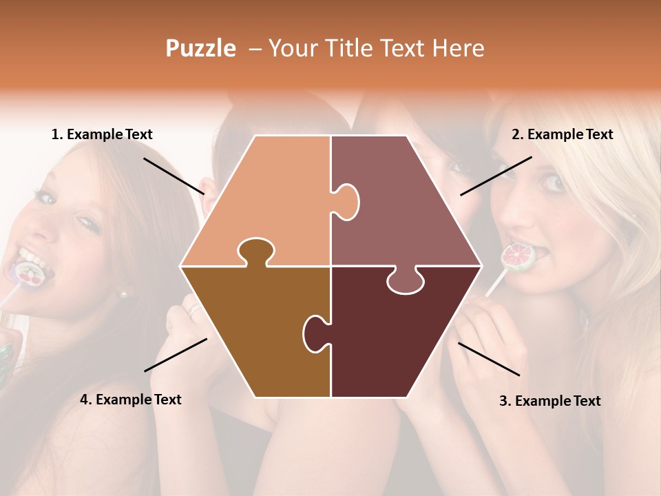 Junge Menschen Gruppe PowerPoint Template