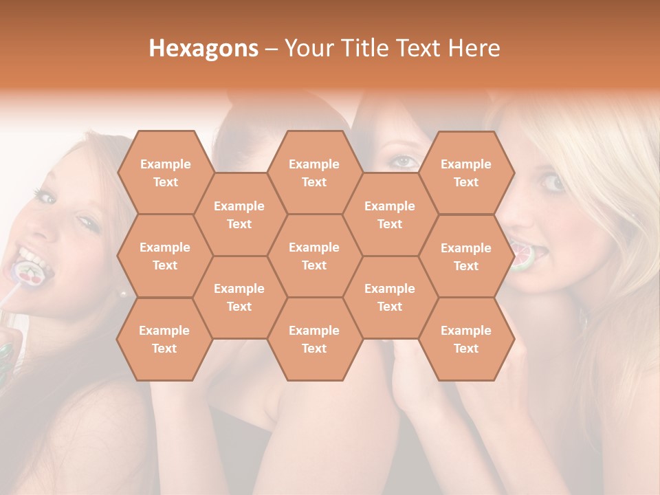 Junge Menschen Gruppe PowerPoint Template