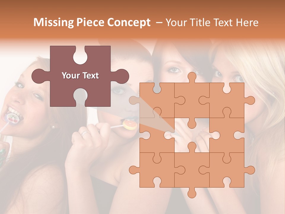 Junge Menschen Gruppe PowerPoint Template