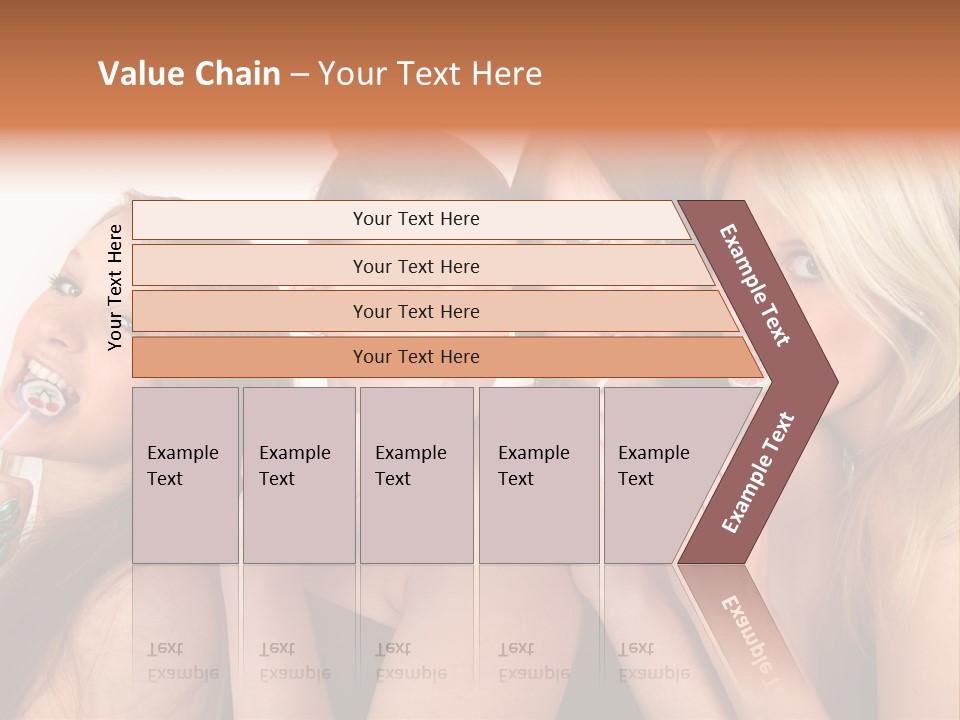 Junge Menschen Gruppe PowerPoint Template