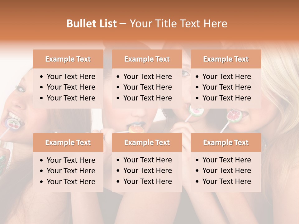 Junge Menschen Gruppe PowerPoint Template