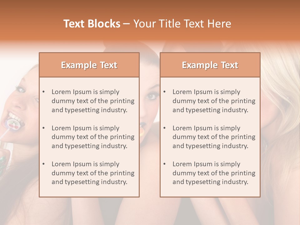 Junge Menschen Gruppe PowerPoint Template