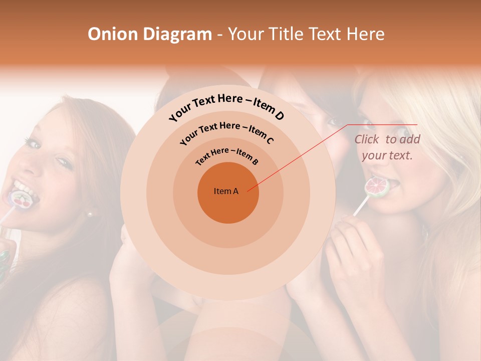 Junge Menschen Gruppe PowerPoint Template