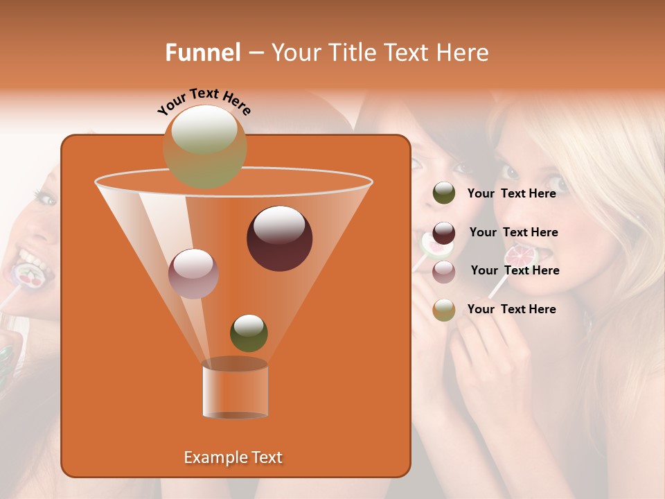 Junge Menschen Gruppe PowerPoint Template