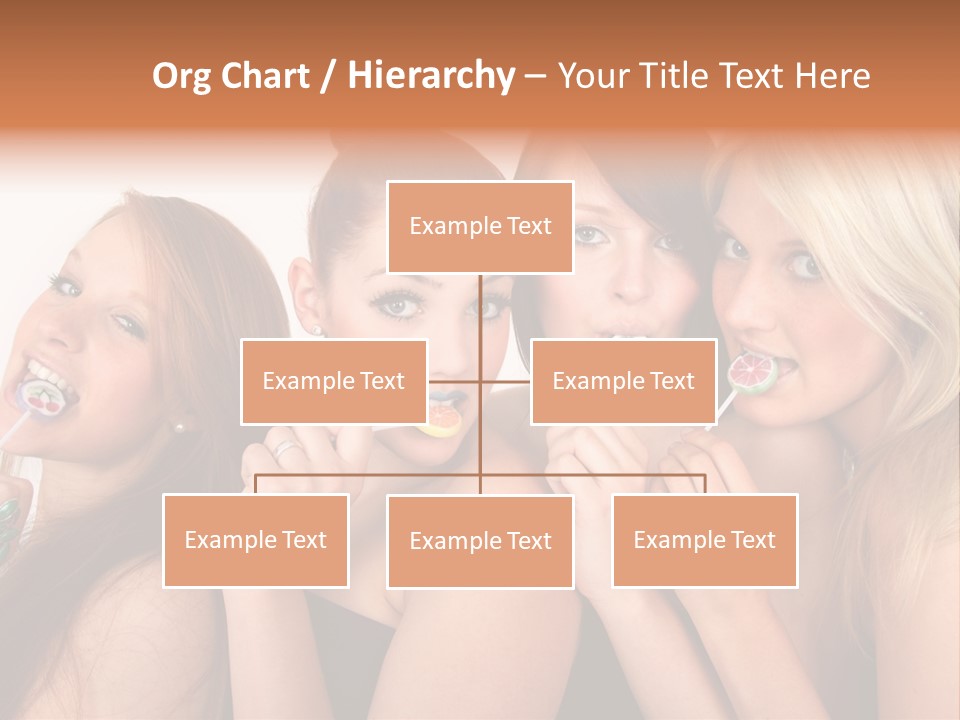 Junge Menschen Gruppe PowerPoint Template