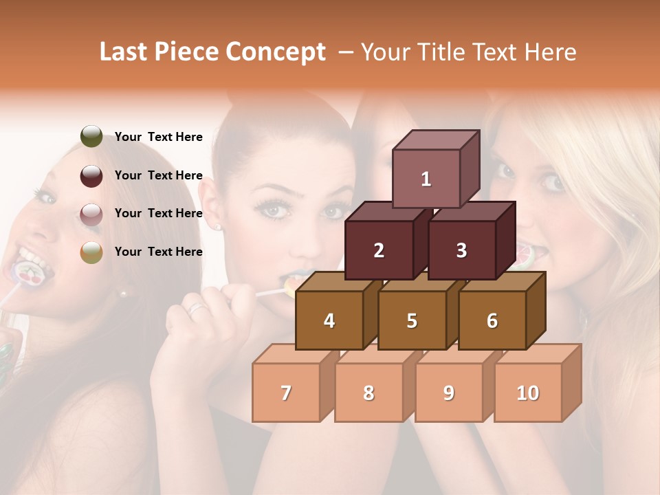 Junge Menschen Gruppe PowerPoint Template