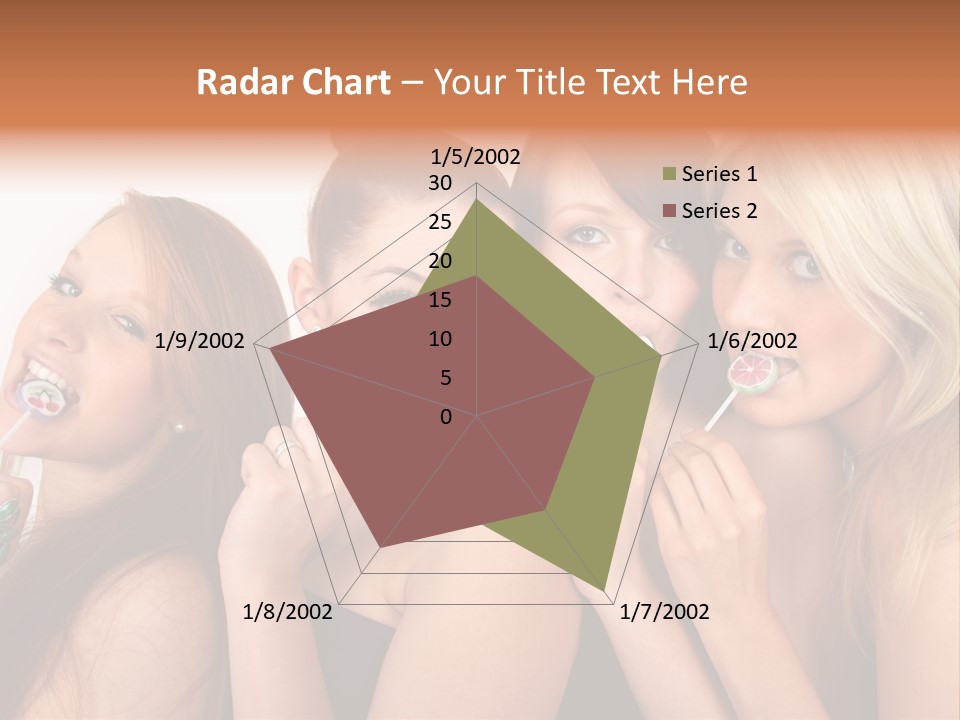 Junge Menschen Gruppe PowerPoint Template