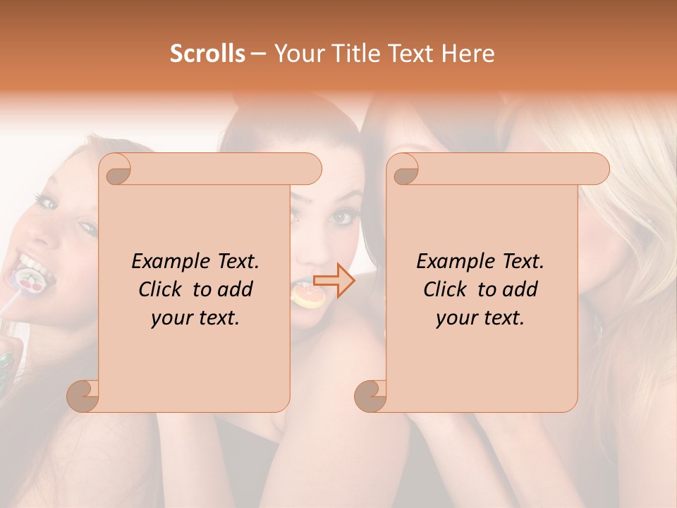 Junge Menschen Gruppe PowerPoint Template