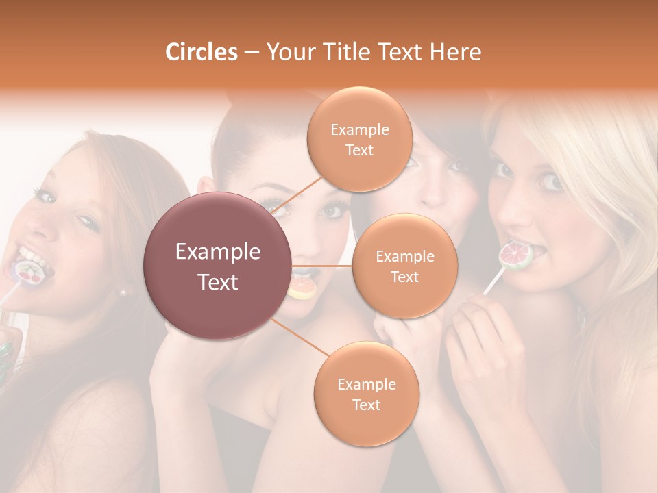 Junge Menschen Gruppe PowerPoint Template