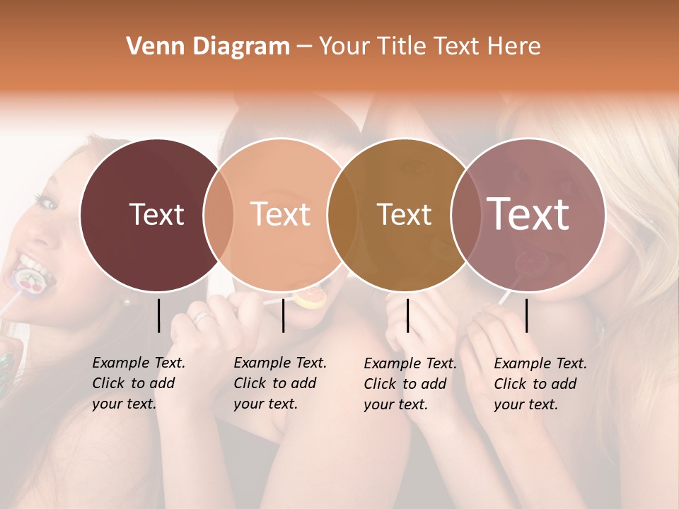 Junge Menschen Gruppe PowerPoint Template