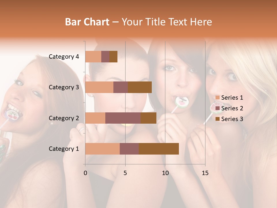 Junge Menschen Gruppe PowerPoint Template