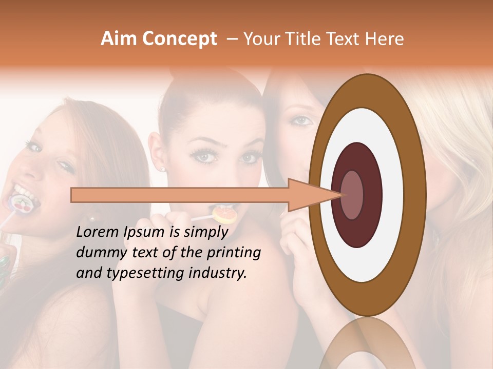 Junge Menschen Gruppe PowerPoint Template